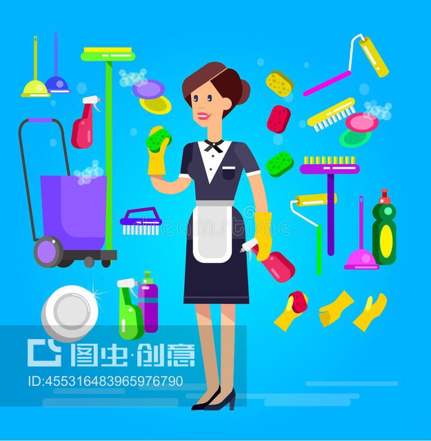 潔凈空間，專業(yè)呈現(xiàn)——您的專屬清潔服務海報設計解決方案